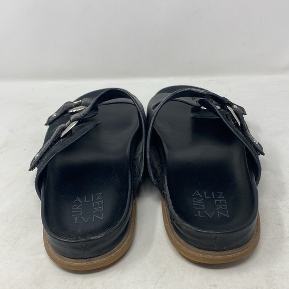 Naturalizer Madigan Leather and Suede Buckle Slide Sandals - Picture 4 of 7